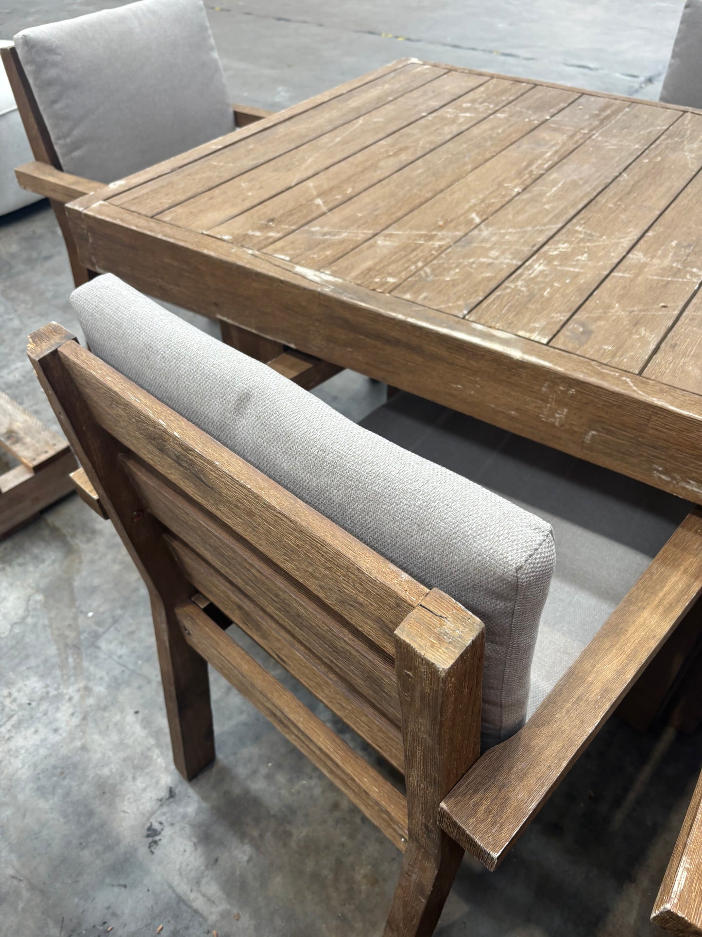 NZ CLZ20218 Cannes Outdoor Dining Acacia Natural MKII 9pc Set