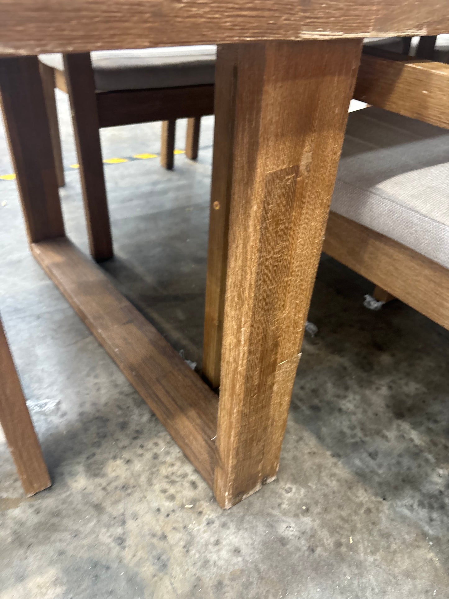 NZ CLZ20218 Cannes Outdoor Dining Acacia Natural MKII 9pc Set