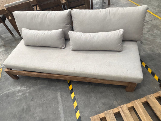 NZ CLZ20217 Cannes Sofa 3S Acacia Natural MKII