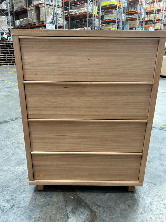 NZ PRZ20097 Mornington Tallboy 4 Drawer Natural