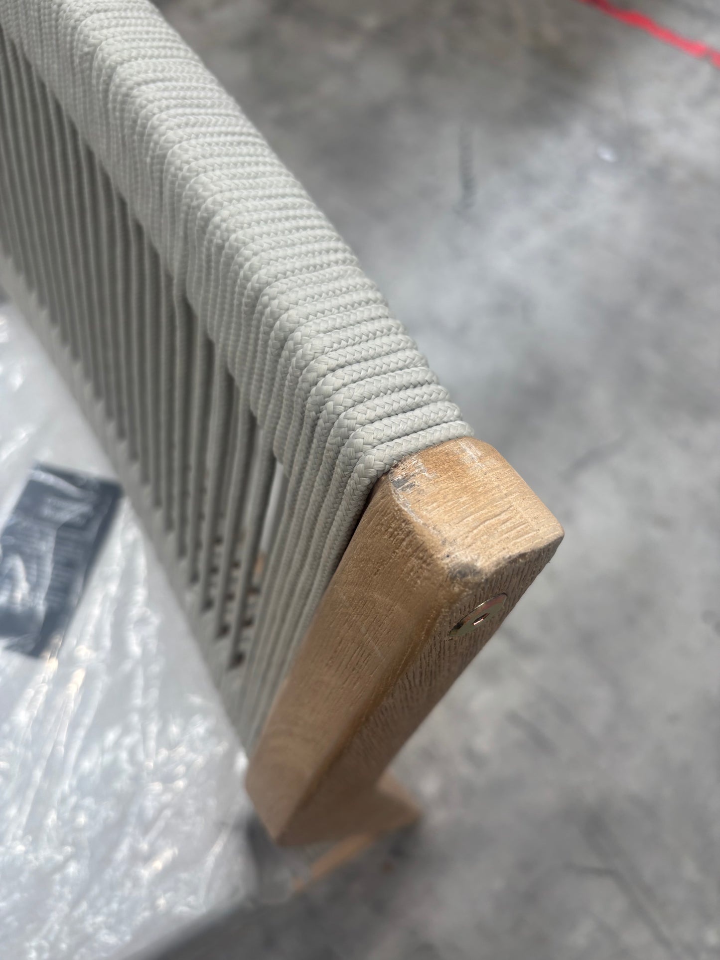 NZ PRZ20106 Le Vent Outdoor Bar Stool - Armless Acacia Natural