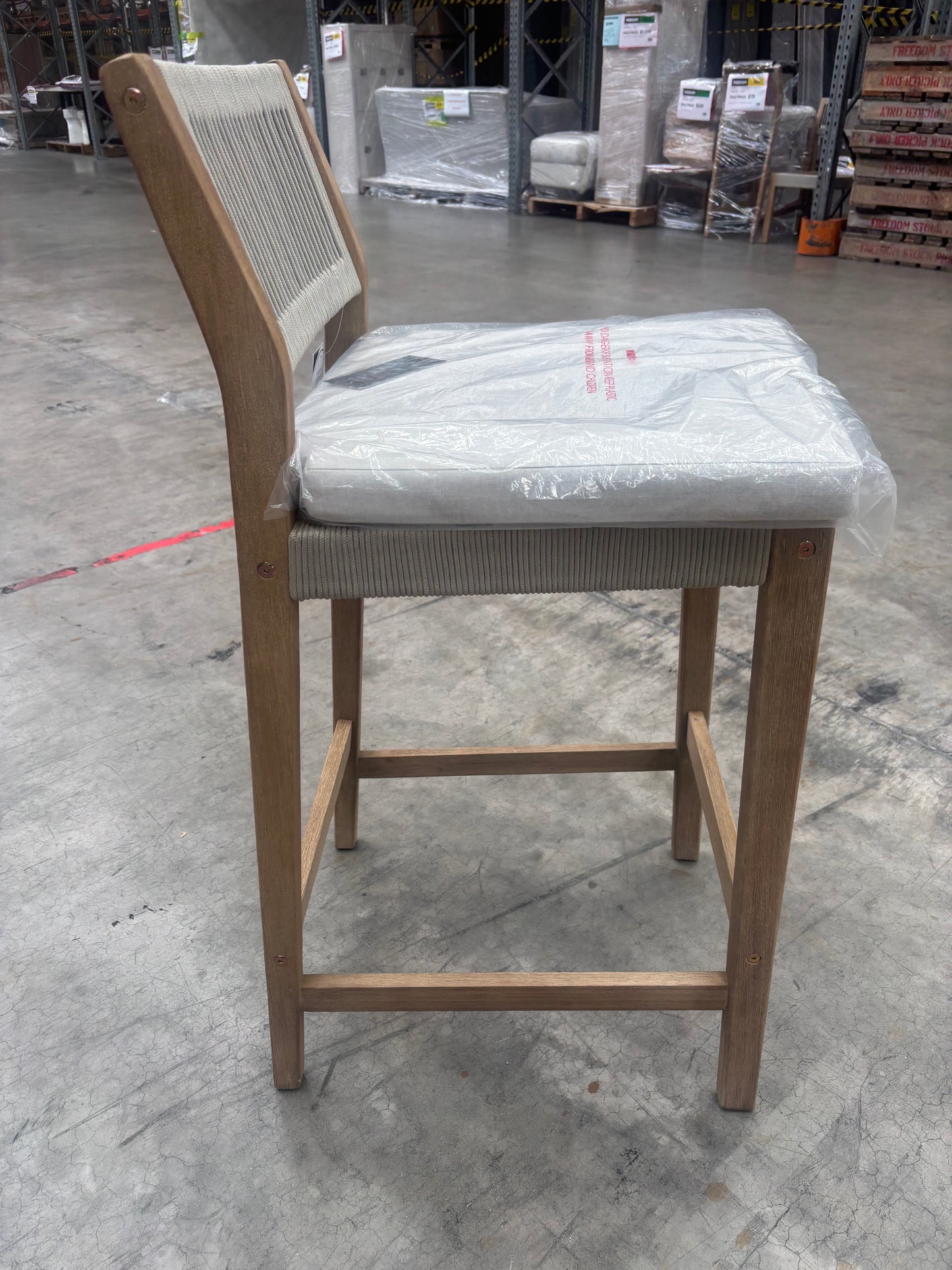 NZ PRZ20106 Le Vent Outdoor Bar Stool - Armless Acacia Natural