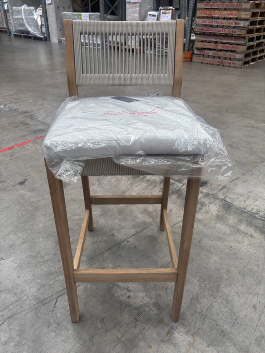 NZ PRZ20106 Le Vent Outdoor Bar Stool - Armless Acacia Natural