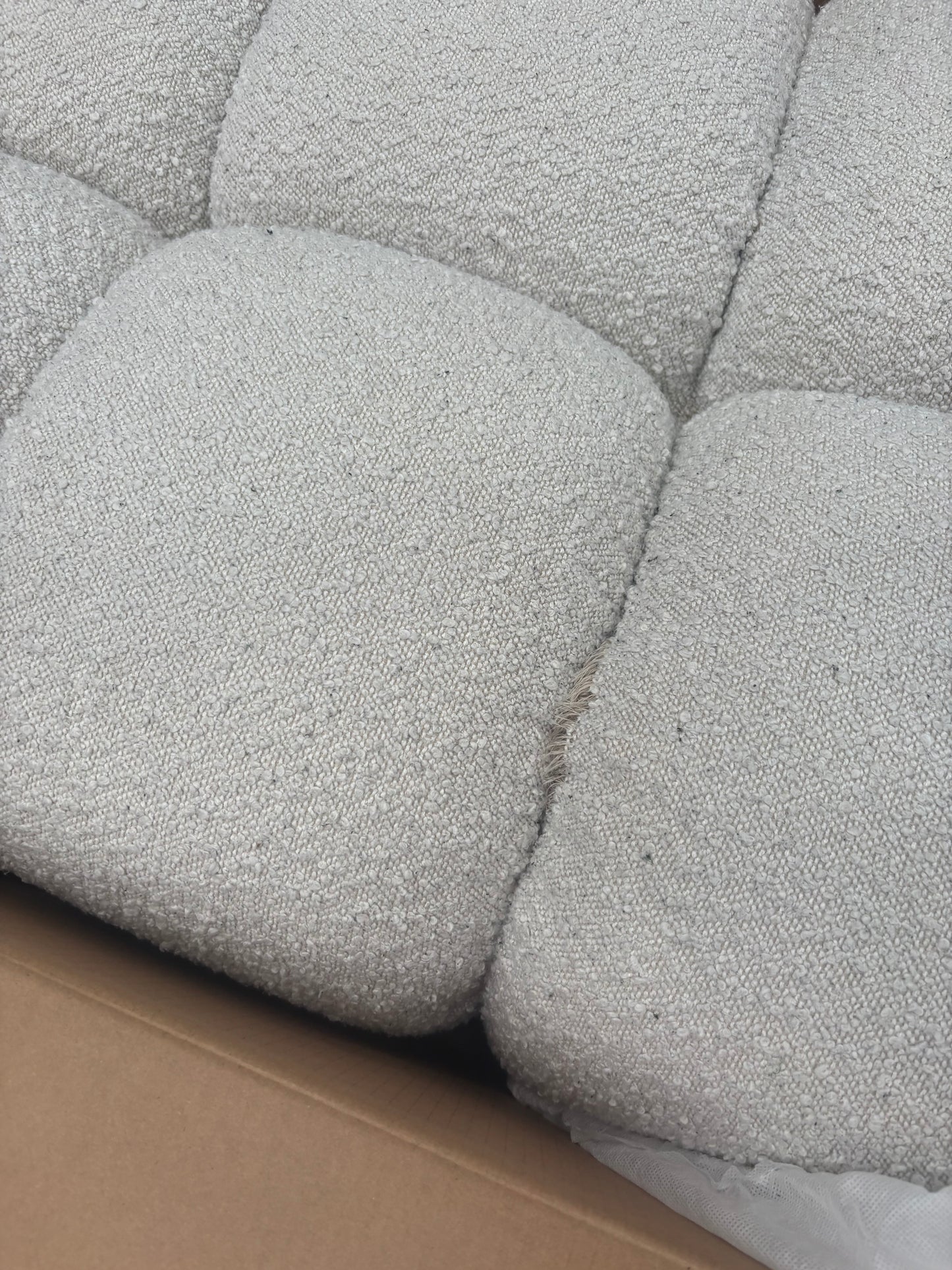 NZ CLZ20265 Aero Ottoman Jacquard Boucle Cream