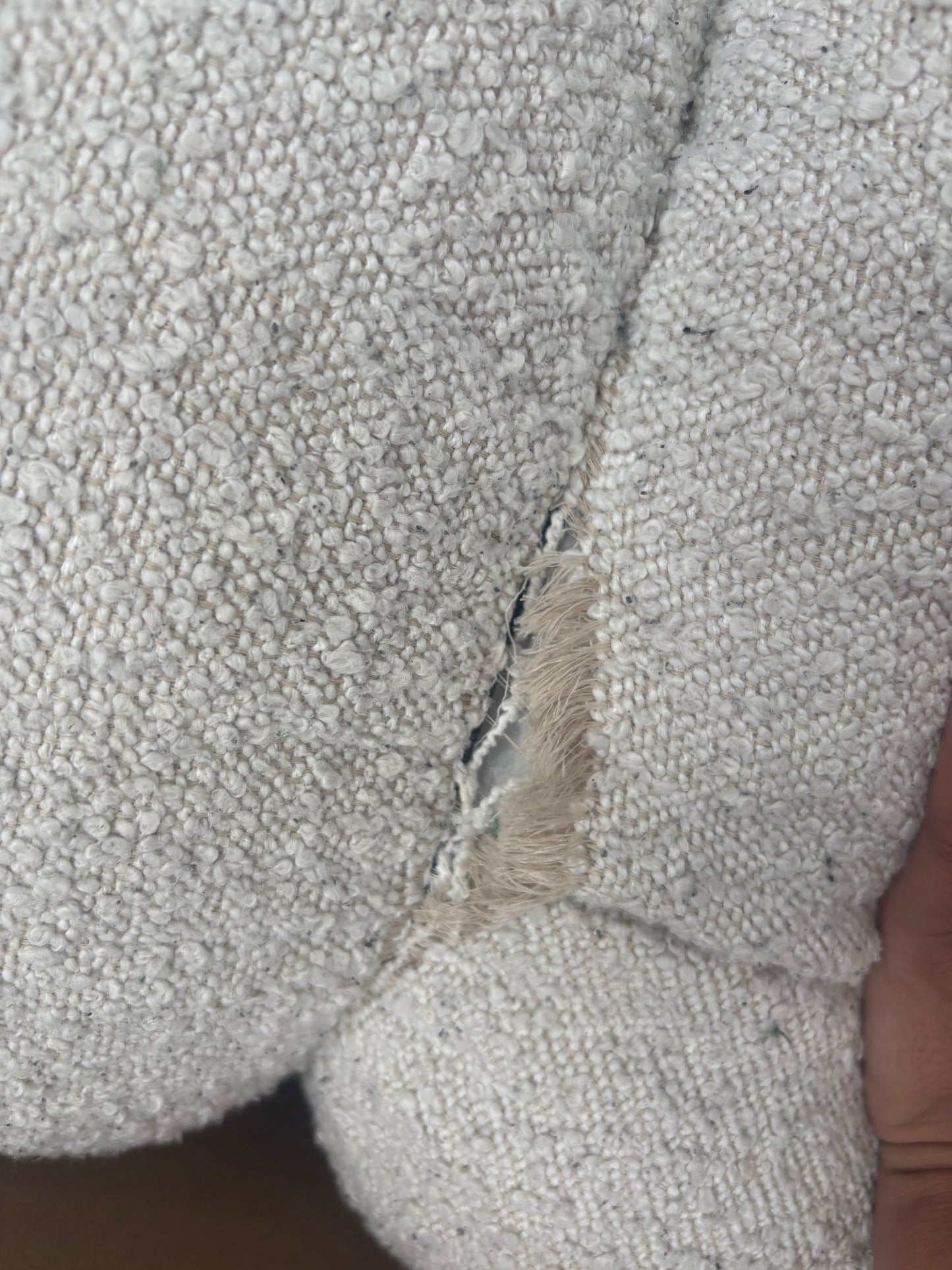 NZ CLZ20265 Aero Ottoman Jacquard Boucle Cream