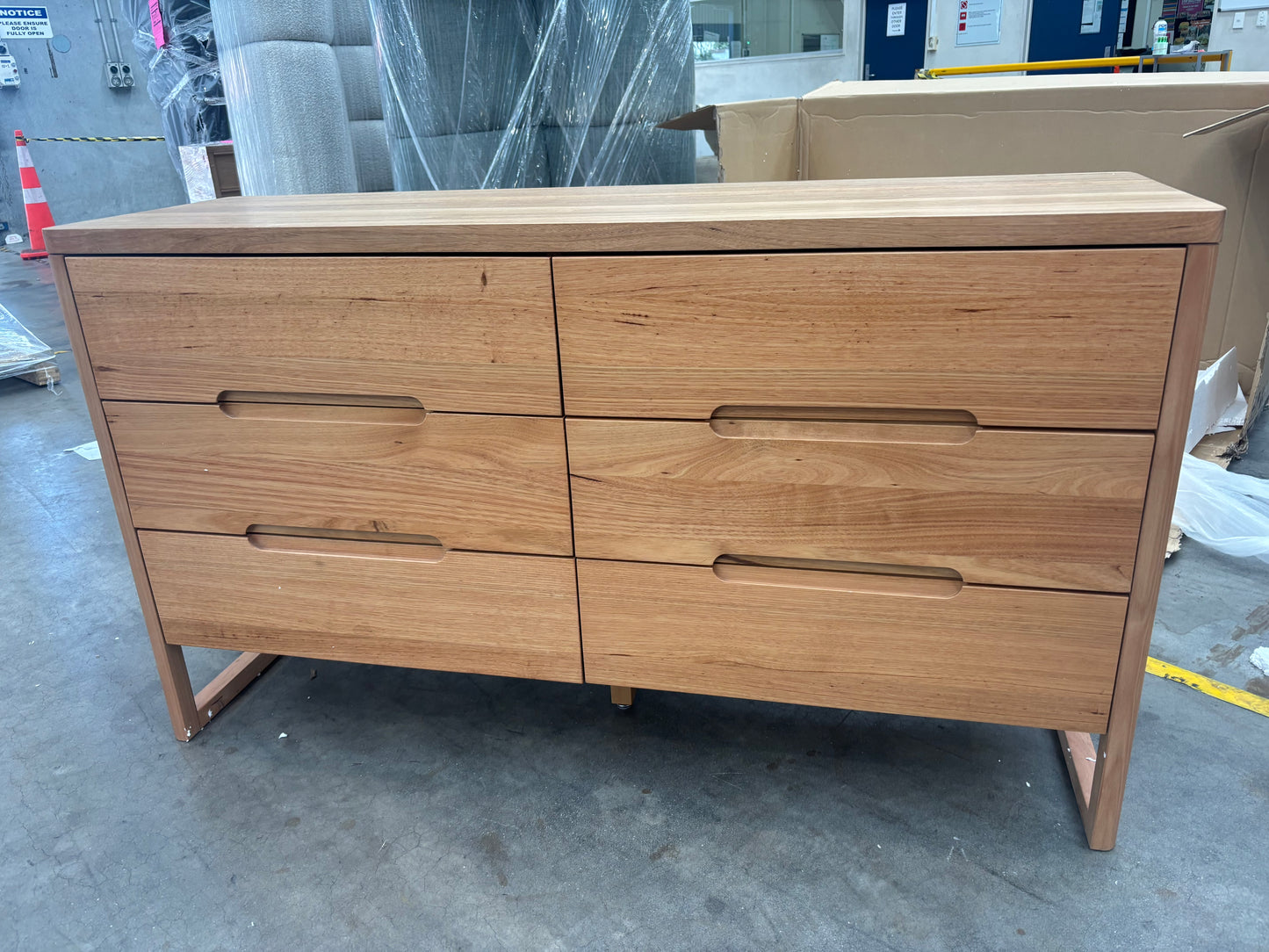 NZ PRZ20110 Klara Dresser 6 Drawer Natural