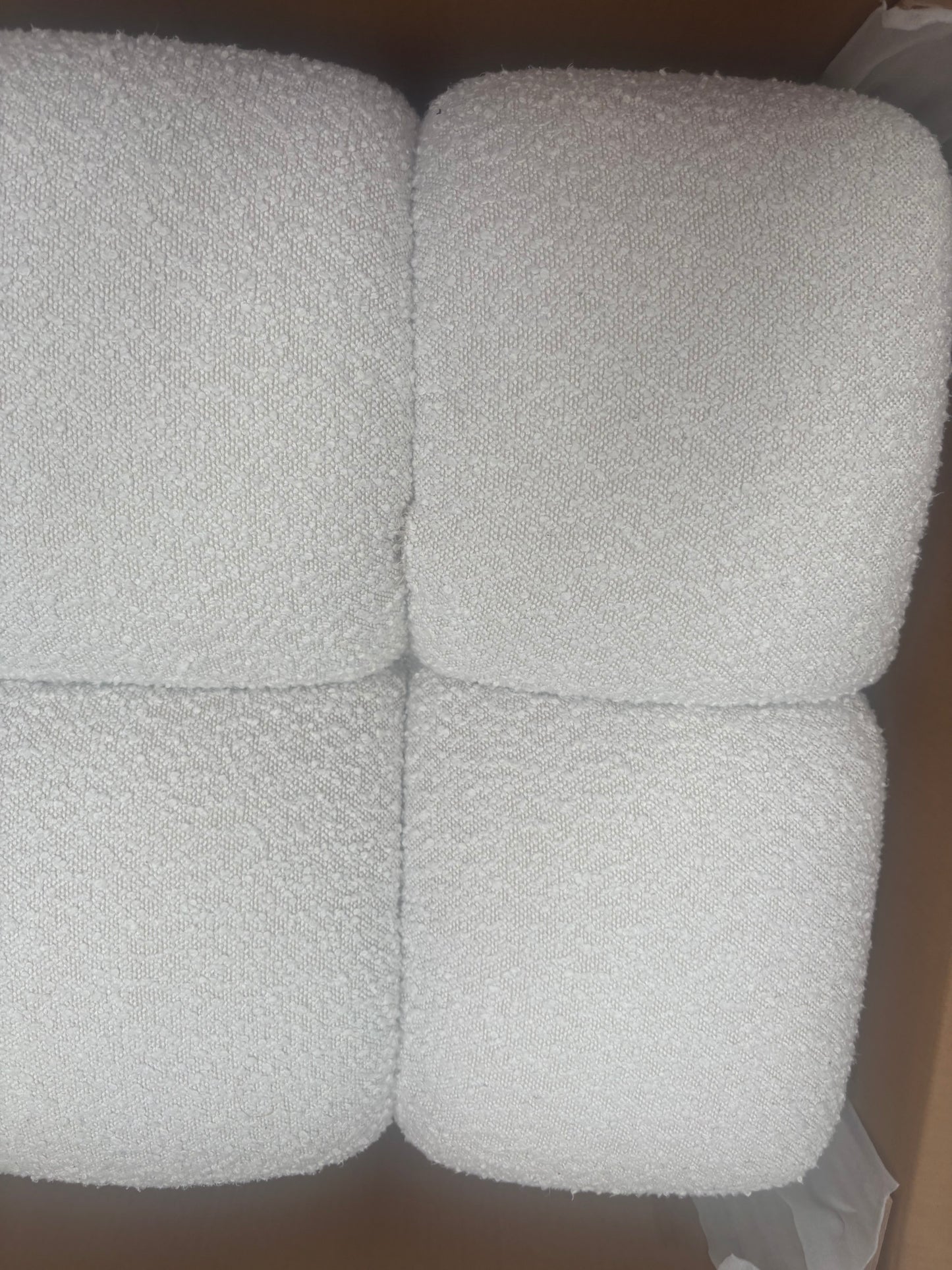 NZ CLZ20266 Aero Ottoman Jacquard Boucle Cream