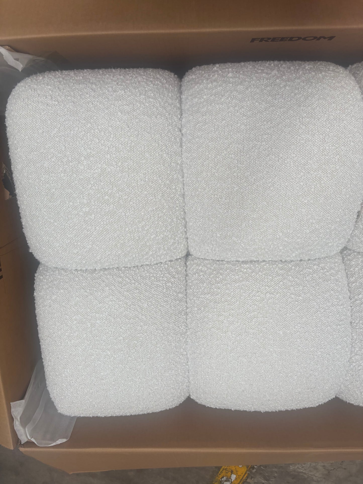 NZ CLZ20266 Aero Ottoman Jacquard Boucle Cream