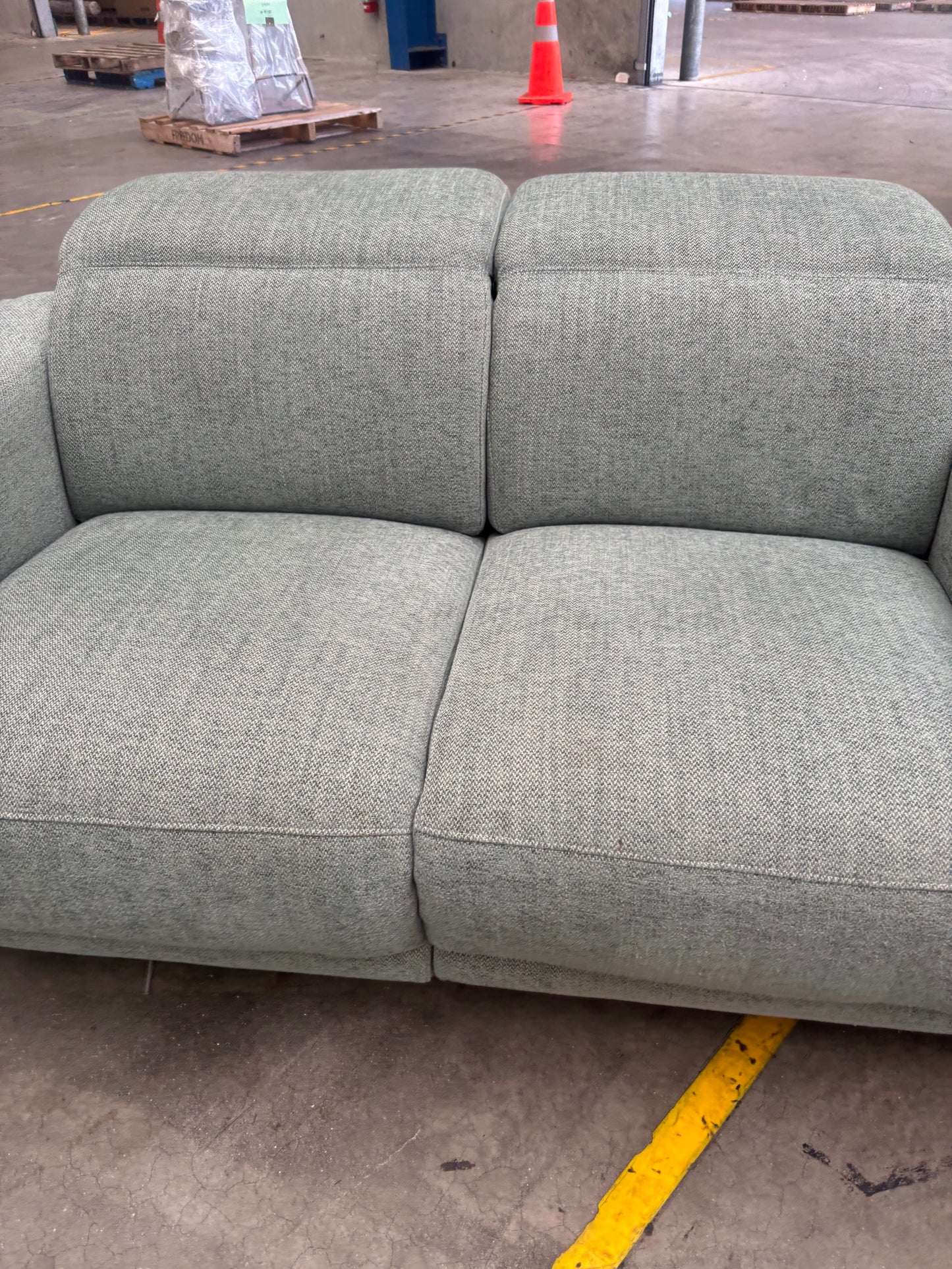 NZ PRZ20112 Henry Battery Recliner Sofa 2S Avis Pine Green (2 Motion)