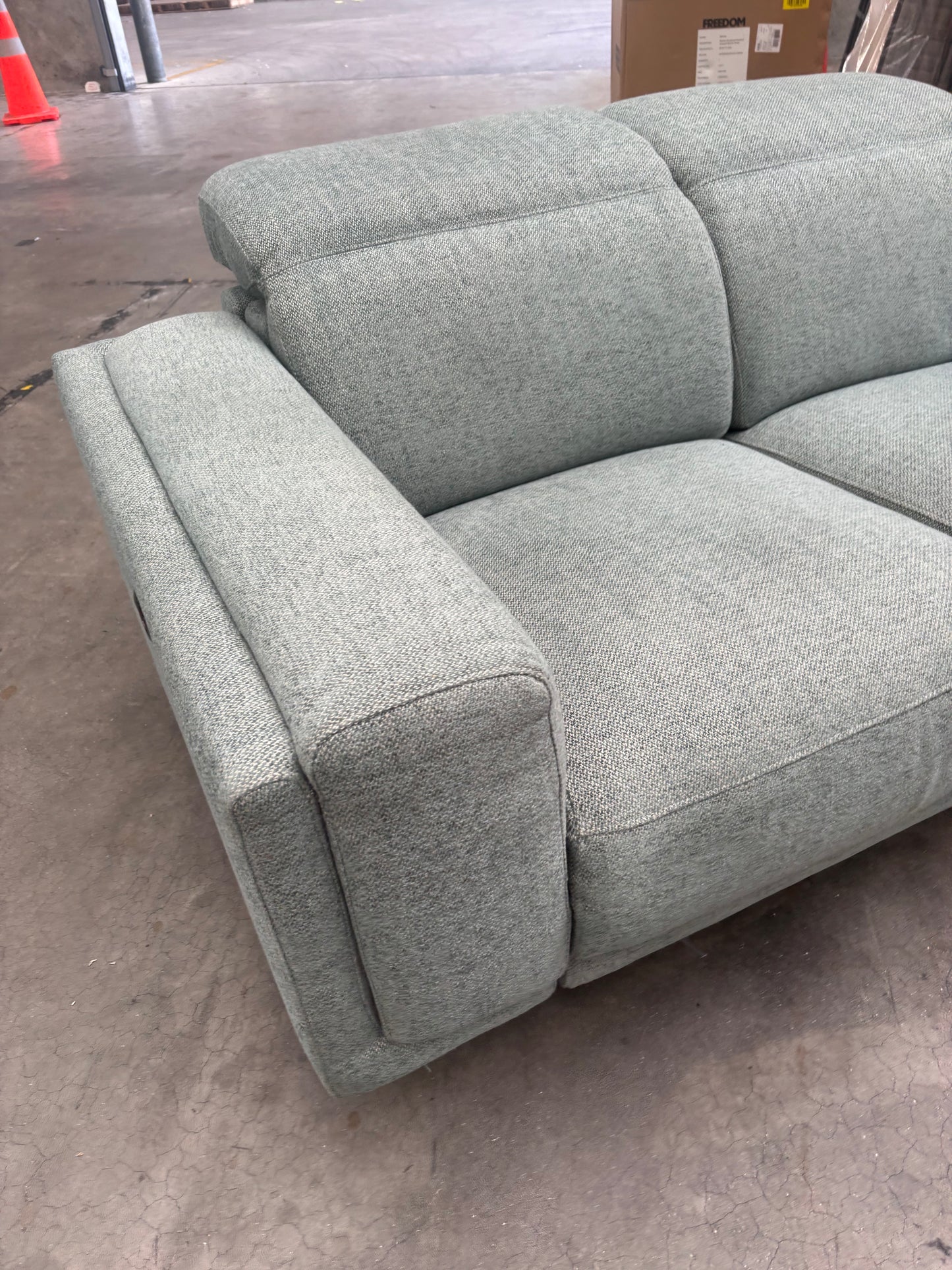 NZ PRZ20112 Henry Battery Recliner Sofa 2S Avis Pine Green (2 Motion)