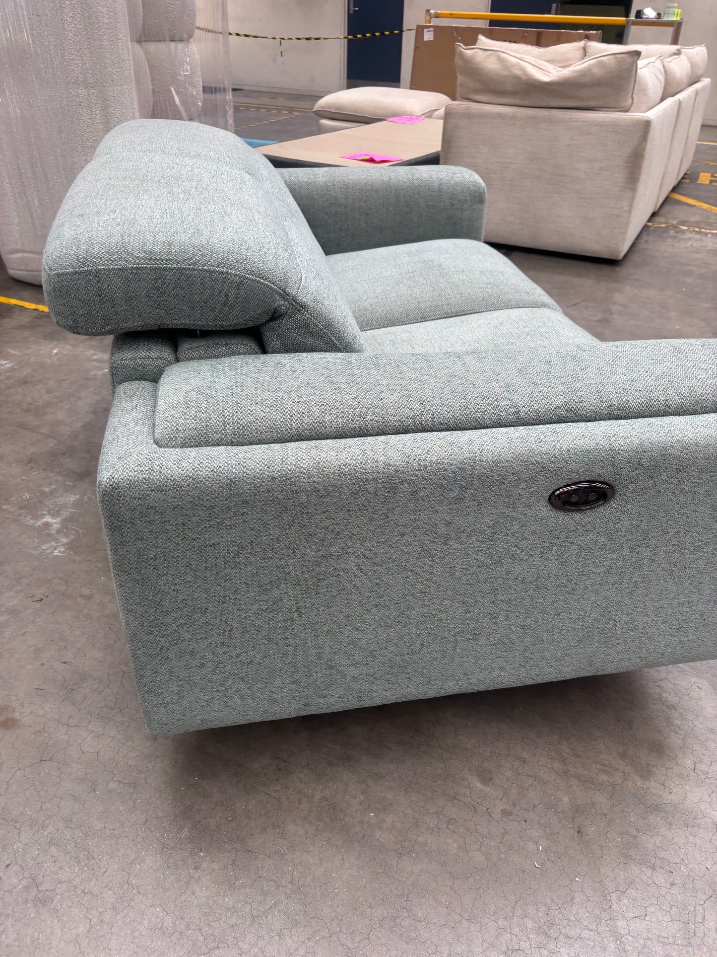 NZ PRZ20112 Henry Battery Recliner Sofa 2S Avis Pine Green (2 Motion)