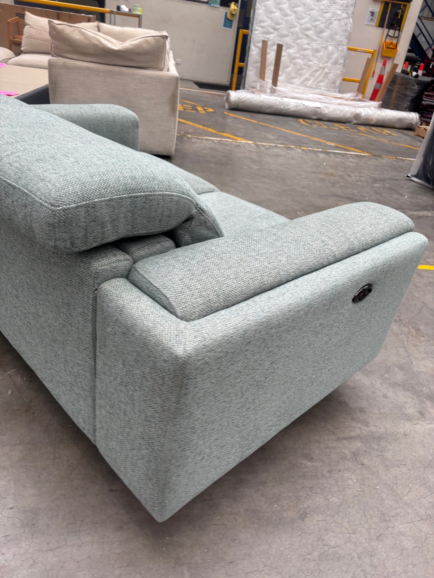 NZ PRZ20112 Henry Battery Recliner Sofa 2S Avis Pine Green (2 Motion)