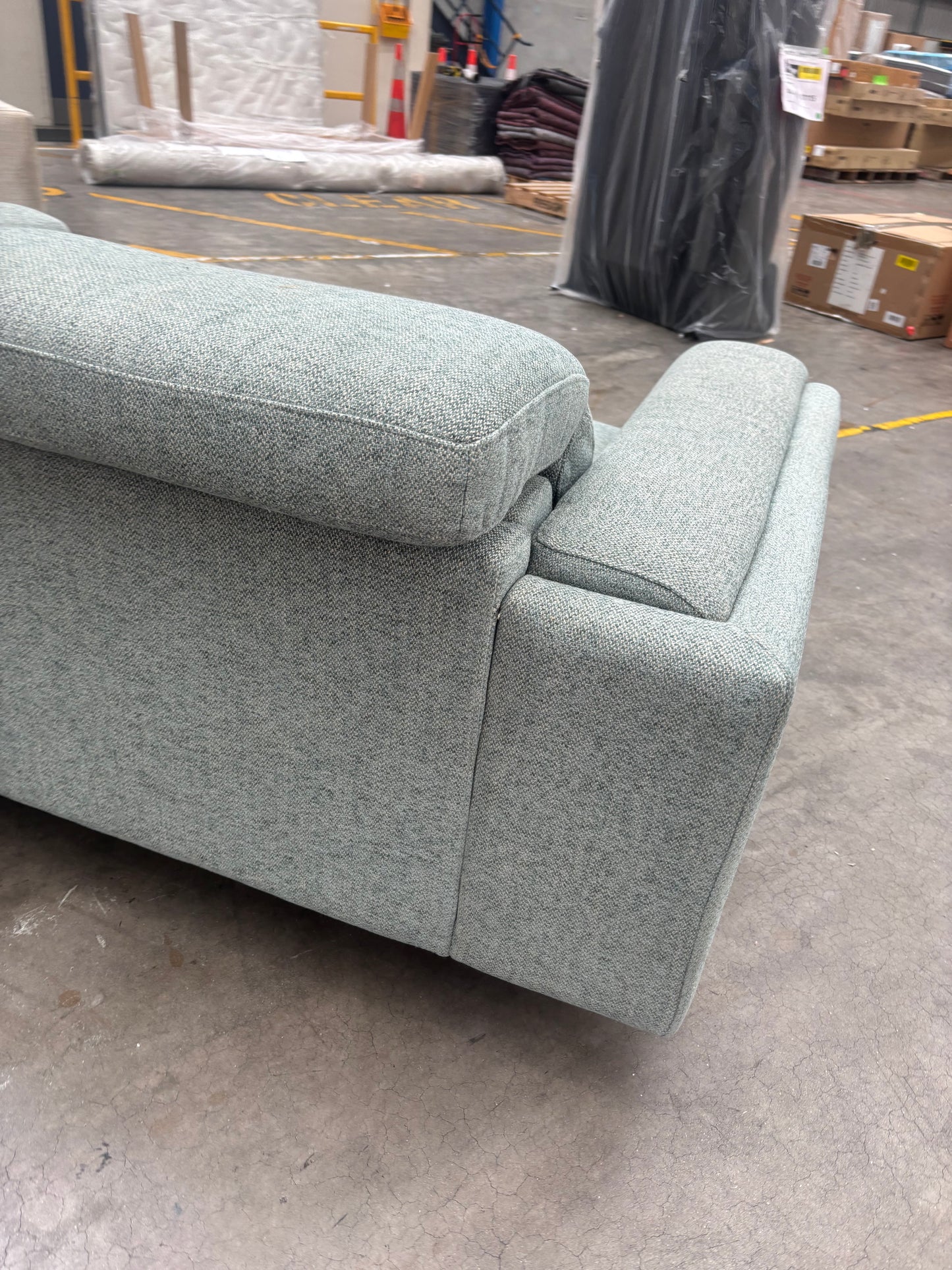 NZ PRZ20112 Henry Battery Recliner Sofa 2S Avis Pine Green (2 Motion)