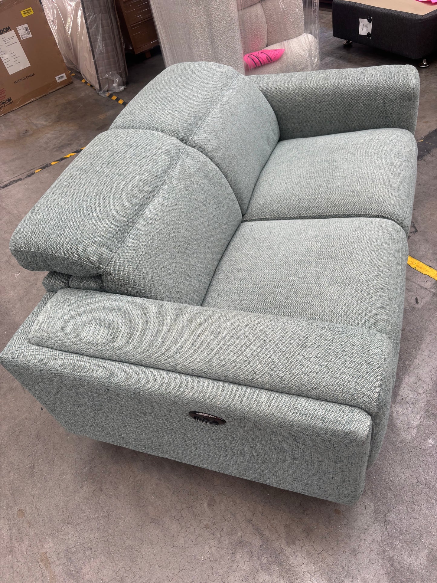 NZ PRZ20112 Henry Battery Recliner Sofa 2S Avis Pine Green (2 Motion)