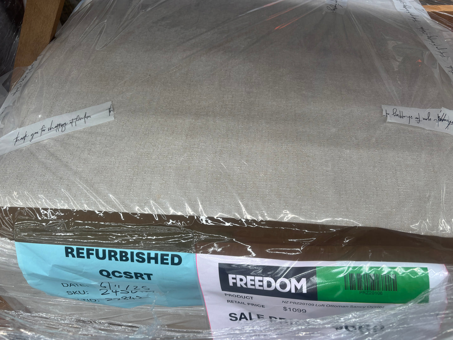 NZ PRZ20109 Loft Ottoman Sancy Oyster