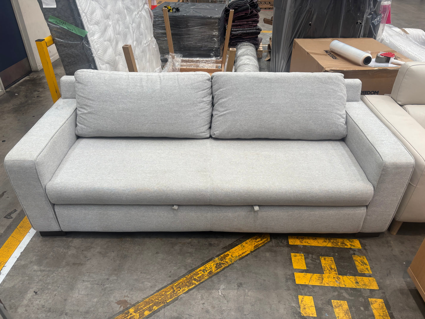 NZ CLZ20272 Amos Sofa Bed 3S Friday Frost