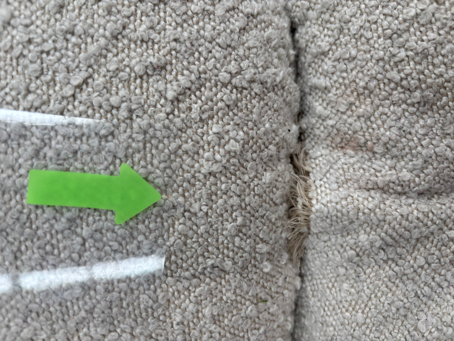 NZ CLZ20274 Aero Sofa 3S Jacquard Boucle Cream