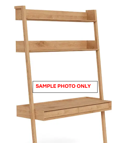 NZ PRZ20272 2 PCE SCALA LEANING DESK 2 DRAWER OAK NATURAL CARTON 1 & 2