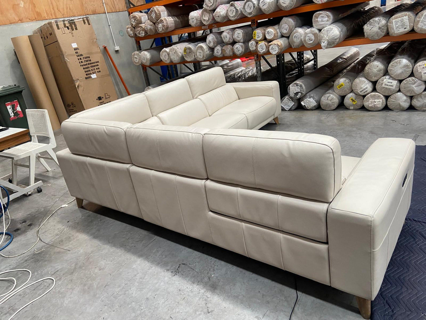 NZ PRZ20115 3pc Sterling Electric Recliner Modular Set Lucia Frost