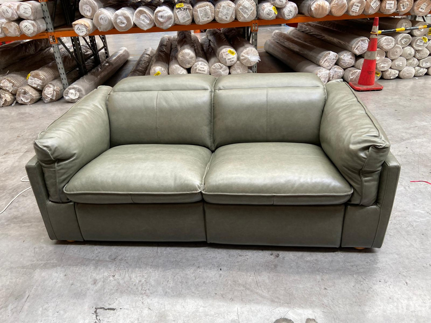 NZ PRZ20179 Sorrento Electric Recliner Sofa 3S Bendigo Green