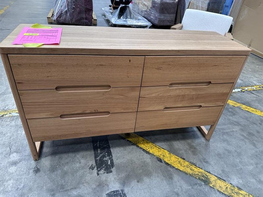 NZ CLZ20251 Klara Dresser 6 Drawer Natural