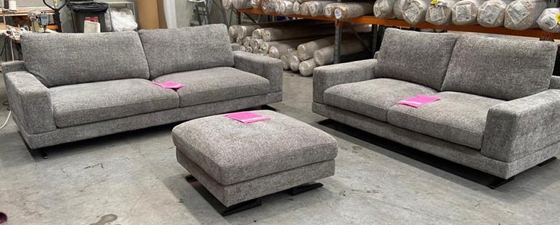 NZ PRZ20298 3 PCE BARI SOFA 3S MORNINGTON STEEL