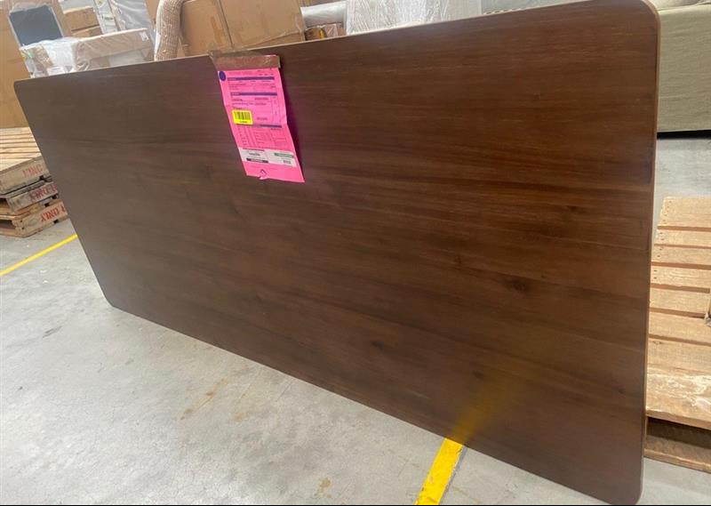 NZ CLZ20589 2 PCE HAMELIN DINING TABLE 220 X 100CM WALNUT (TOP & LEGS)